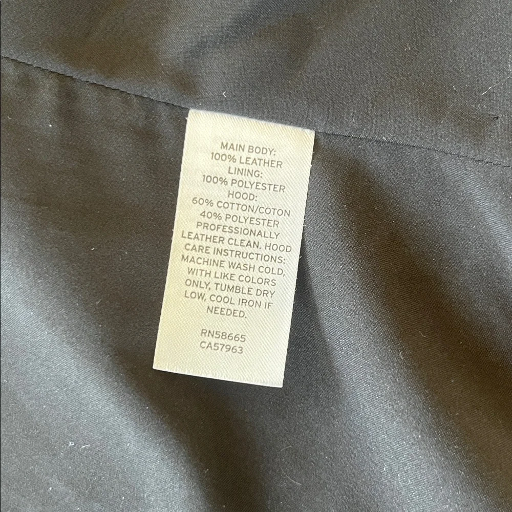 Caslon Nordstroms Super Soft Black Leather Moto Jacket Removable hoodie XXS - Picture 5 of 6